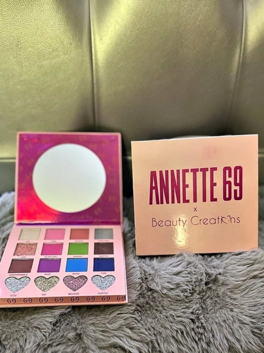 Annette 69 Beauty Creat'ns Eyeshadow Palette Eyeshadow Palette Pink & Purple NWT
